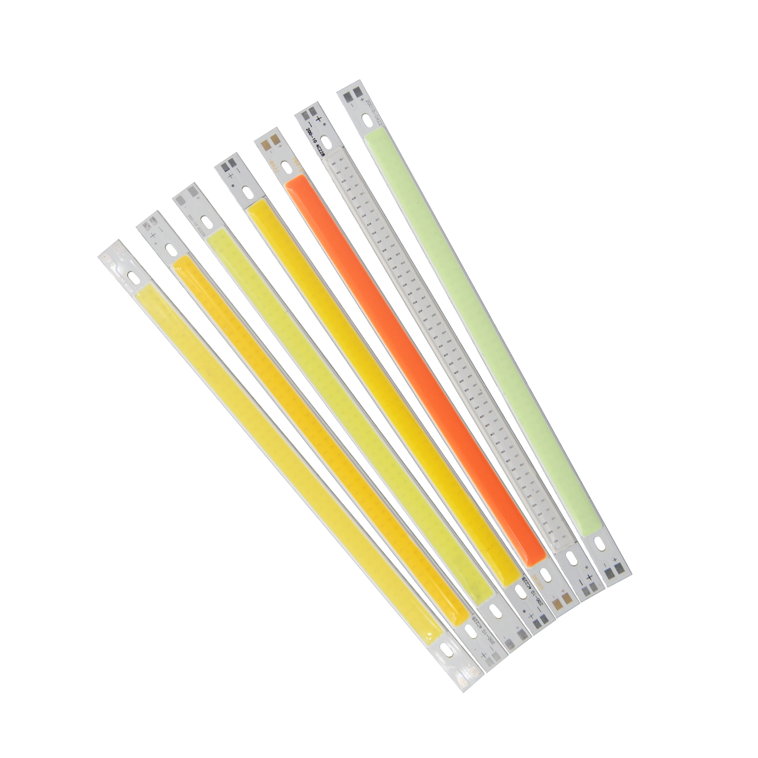 FTZOTOF 200x10mm LED COB пластырь штрих лампа 10W DC 12 - 14V 1000LM синий зеленый красный холодный