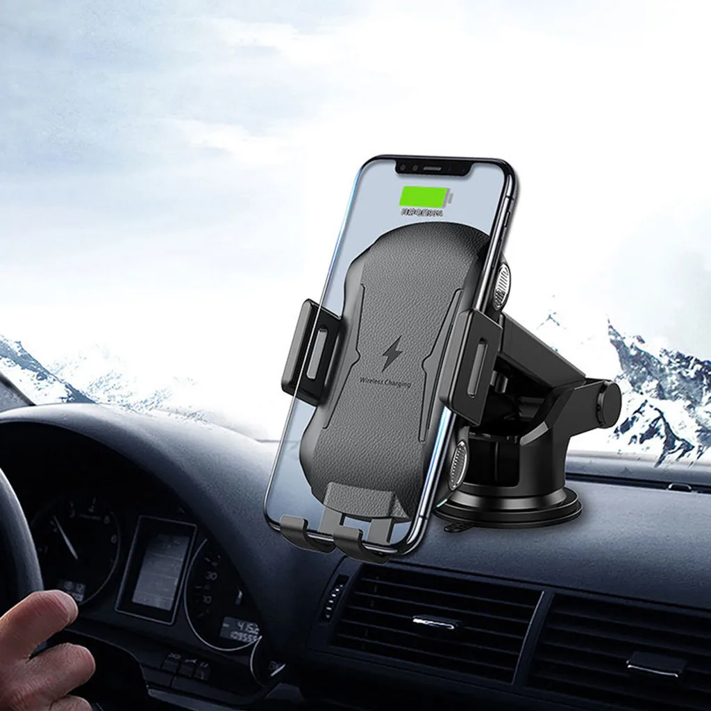

10W Car Wireless Fast Charging Bracket Mount Air Vent Gravity Mobile Phone Holder Quick Charger Clip Stand For iPhone Xiaomi