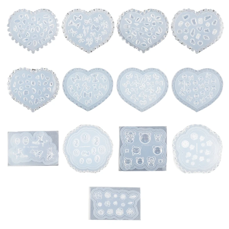 

Summer Manicure Silicone Molds Nail Decorations Shaped Shells Diamond Nail Molds