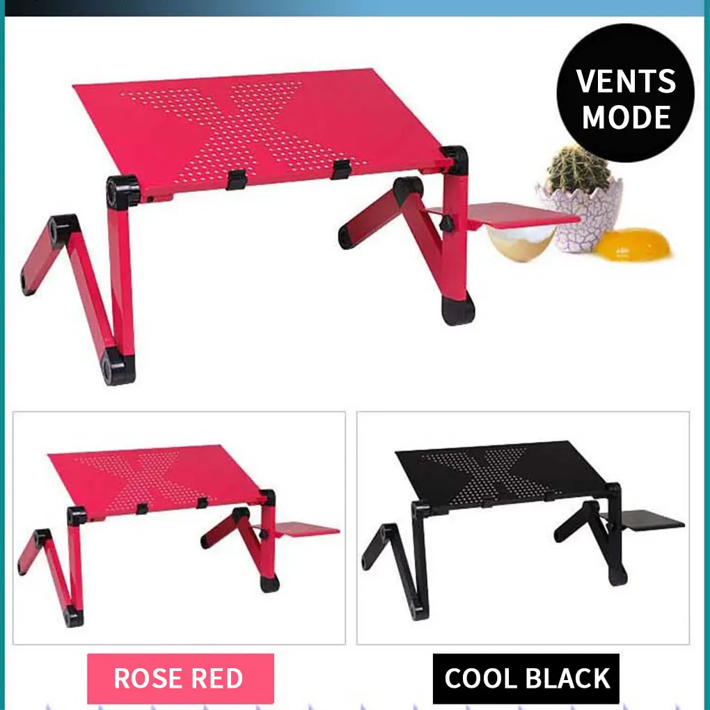 Стол для ноутбука Регулируемый алюминиевый эргономичный портативный