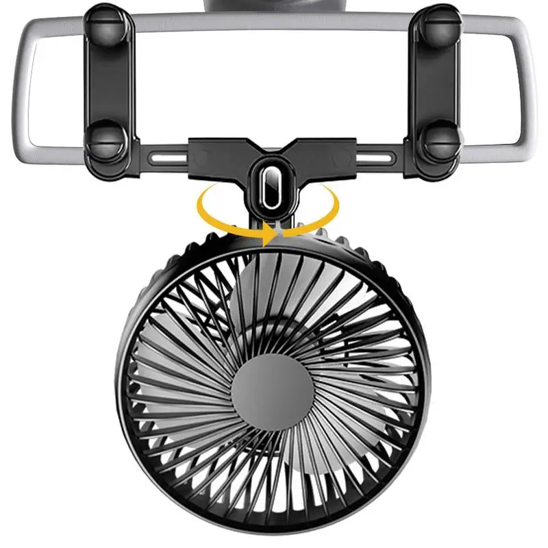 

USB Car Fan Auto Fan USB Powered Car Cooling Fan For Car Interior Quiet Universal Portable Car Fan For Car Vehicles SUV Rear