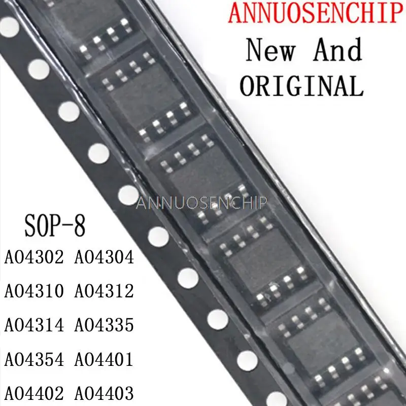 Новое и оригинальное 100% новое AO4606 AO4606 SOP-8 MOS AO4302 AO4304 AO4310 AO4312 AO4314 AO4335 AO4354 AO4401 AO4402 AO4403, 10 шт.