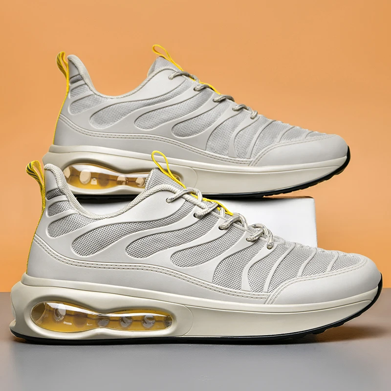 RUMDAX Mens Professional Air Cushion Mesh Breathable Running Shoes Outdoor Sports Athletic Walking Shoes Sneakers Plus Size 46