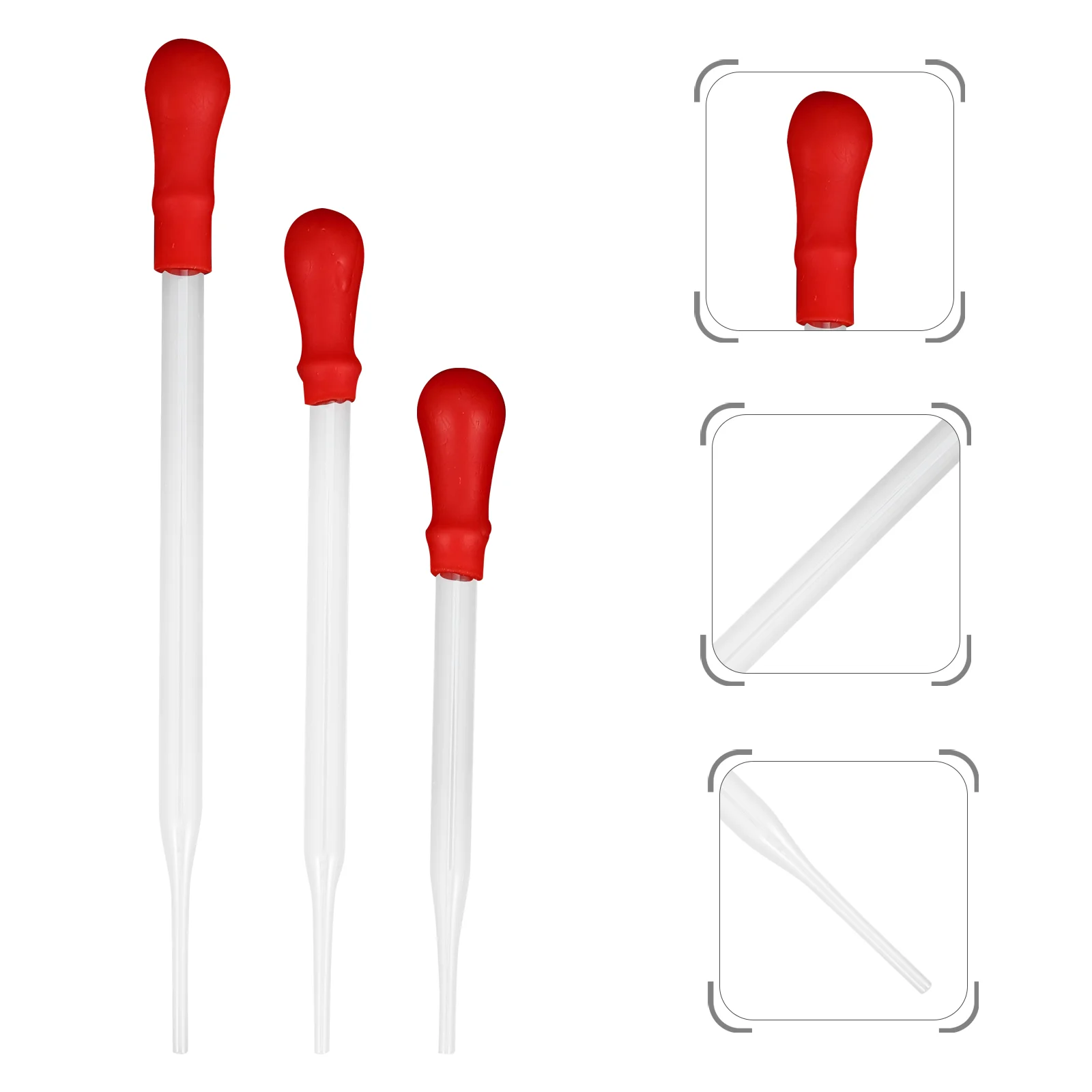 

30pcs Durable Glass Droppers Practical Liquid Droppers Glass Transfer Pipettes