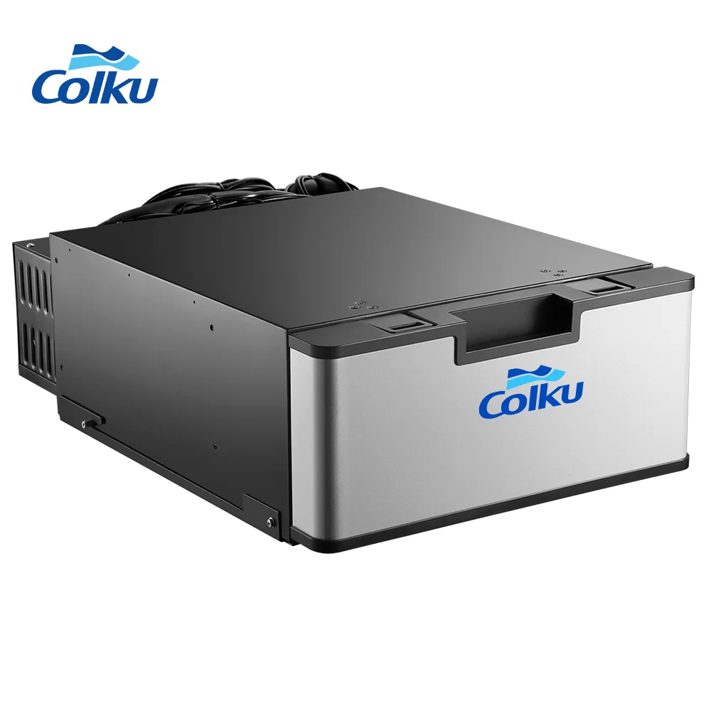 Фото Colku DC-23DR Быстрое охлаждение 23L Мини-автомобильный холодильник 12 В Тип ящика Морозильная камера для лагеря №3