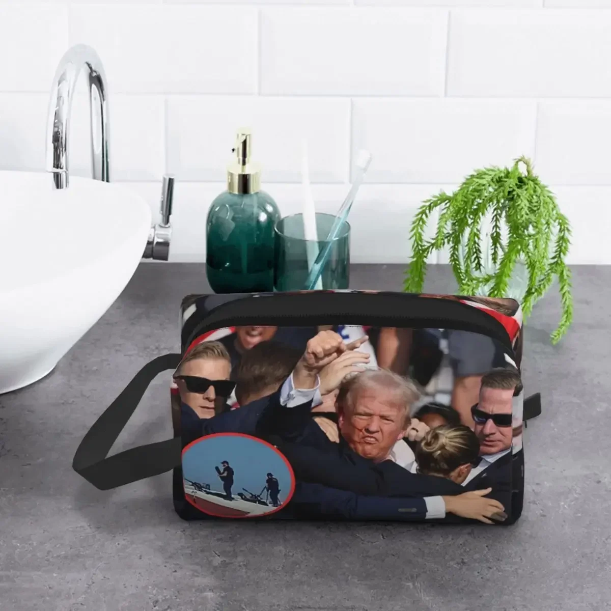 Женская косметичка Trump Assassins на заказ дорожный косметический органайзер милые