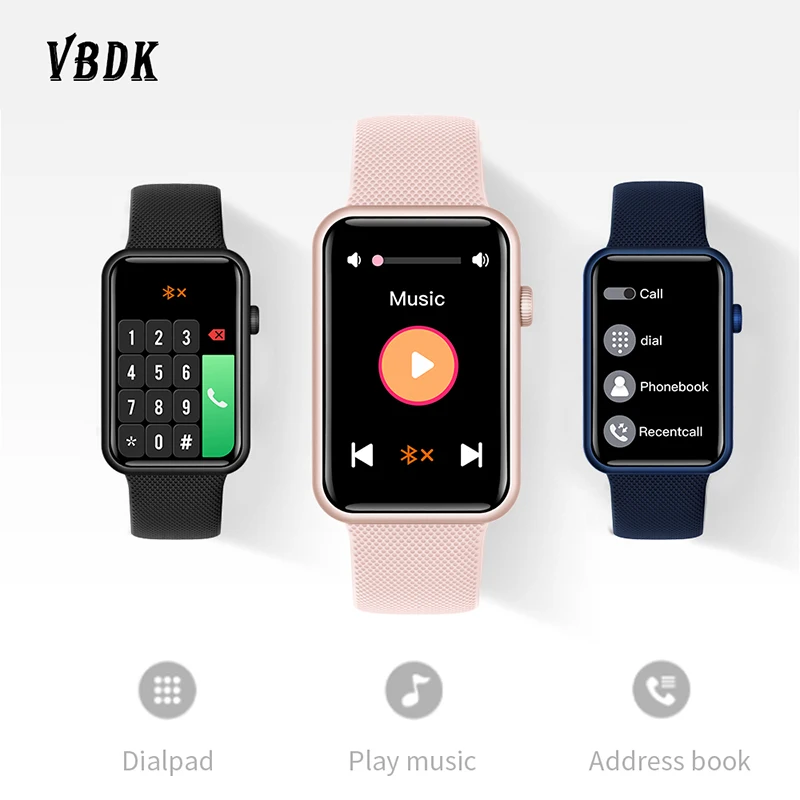 

VBDK 2021 HT5 HD Smartband Smart Watch Blood Pressure Body Temperature SmartWatch Bluetooth Call Fitness Tracker Sports Watches