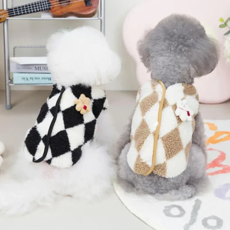 

Cute Winter Dog Clothes Warm Fleece Dogs Jacket Puppy Vest For Small Medium Dogs Cats Coat Yorkies French Bulldog Clothing Pug