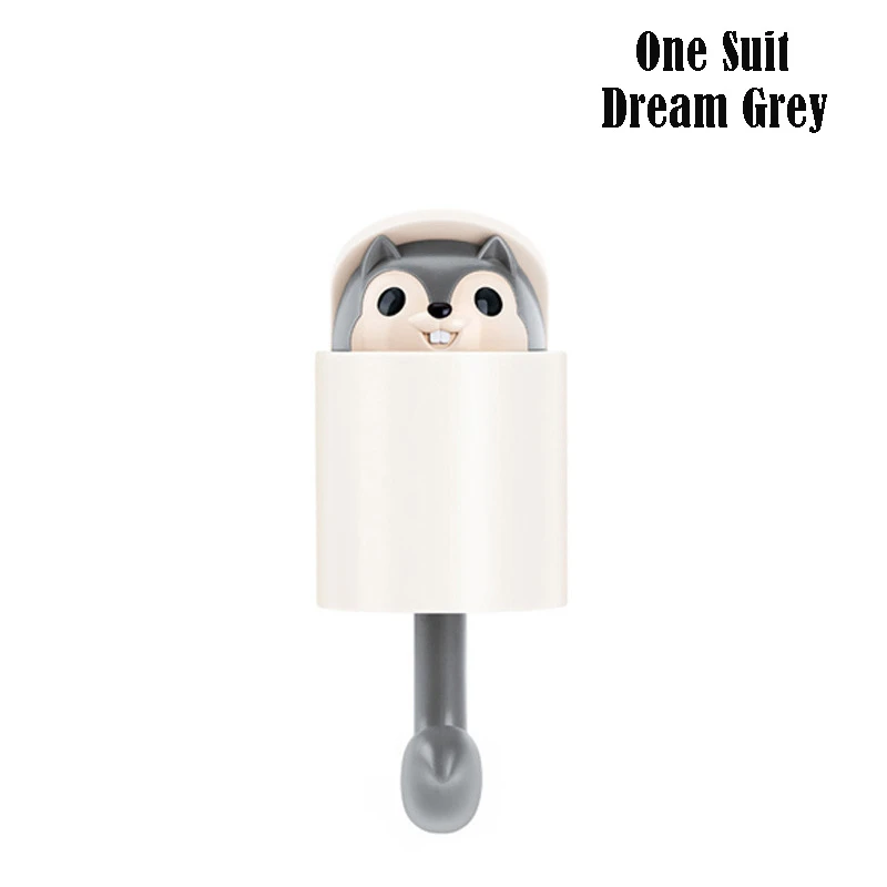 

the same squirrel hook Home Cartoon cute KEY STICKER NEW fun creative mini-retractable hook