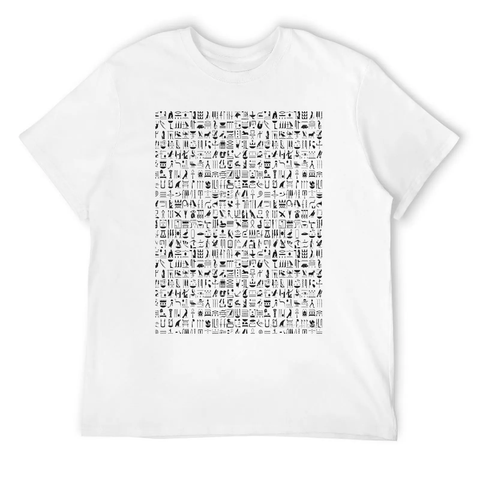 Футболка Crewneck с изображением древнего египетского иероглифа футболка рисунком