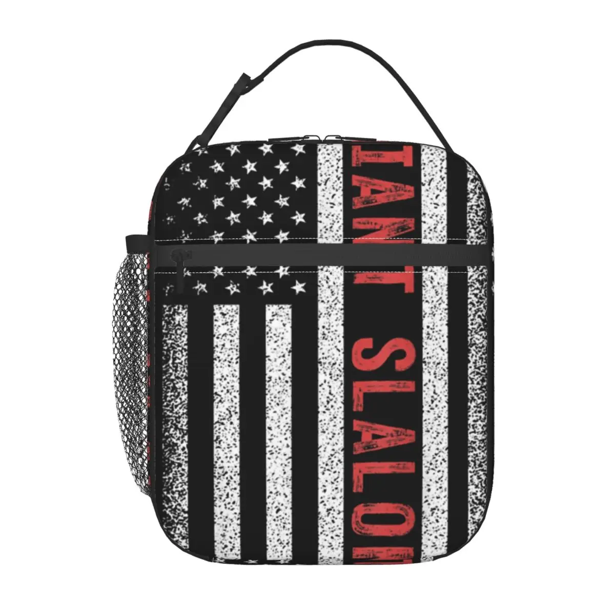 Гигантский слаломский американский флаг 4 июля Gs Skier One Lunchbag