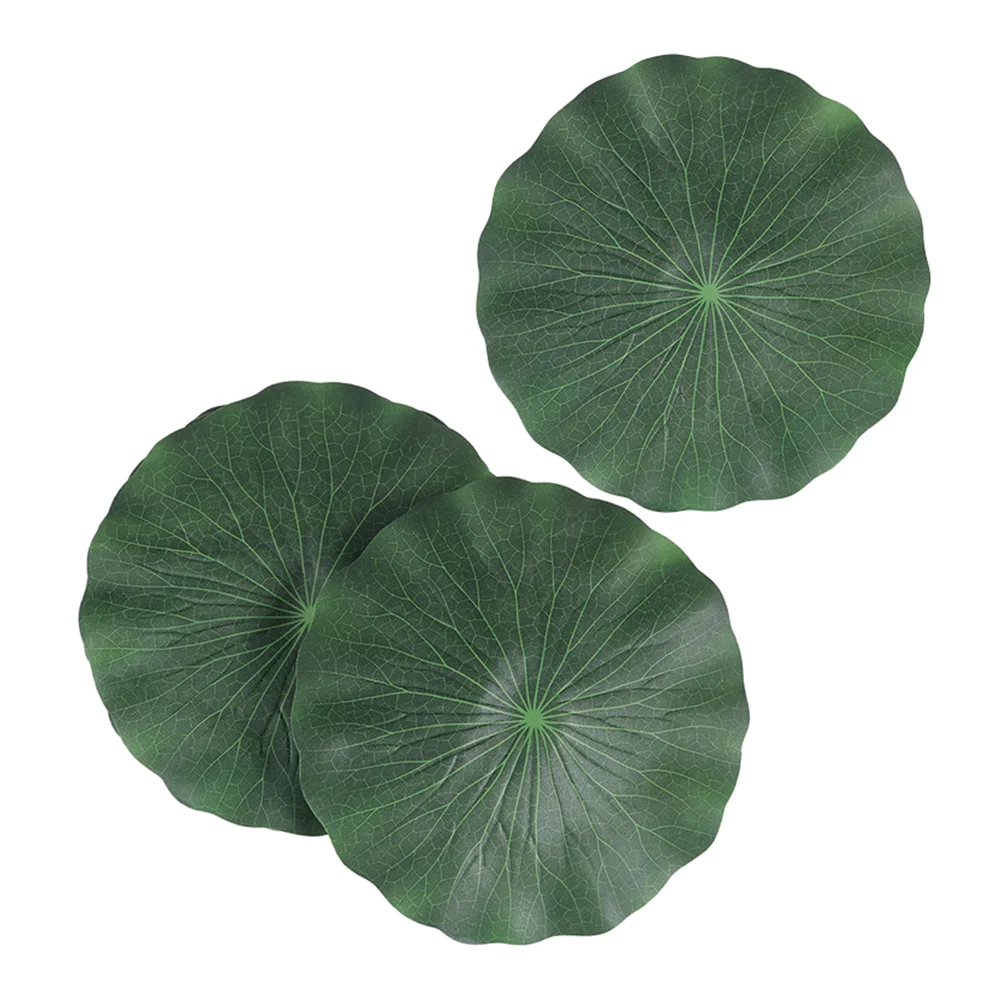 

Lotus Lily Leaves Floating Artificial Pads Pond Leaf Wateraquarium Fake Decorfishpooldecoration Foliage Flowers Tank Ponds