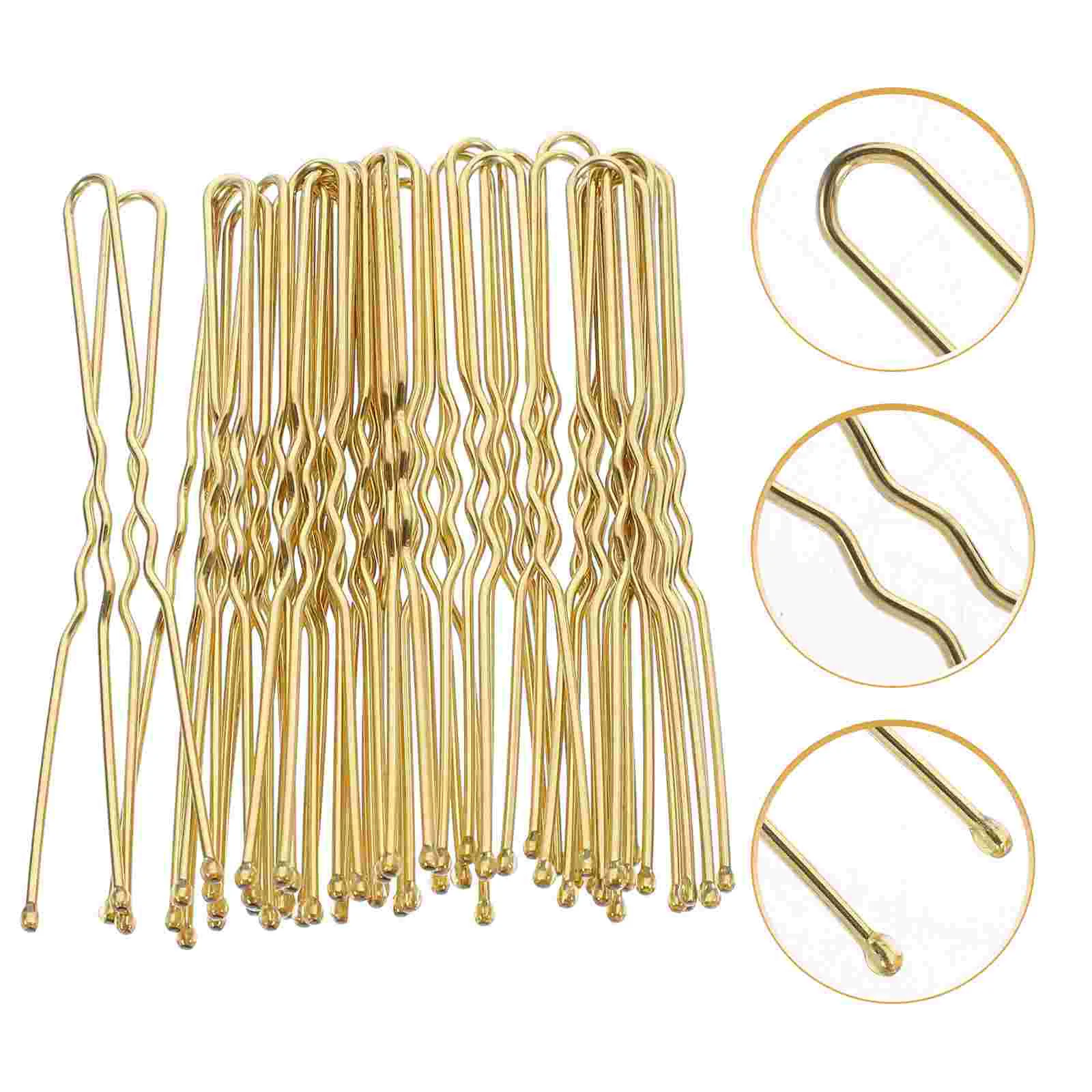 

50 Pcs Women Hair Fork U Shape Hairpin Girls Bun Stick Black Clips Buns Decoration Sticks Accessories