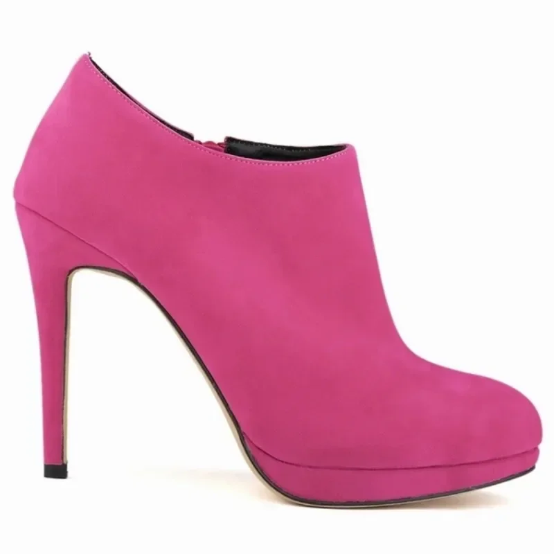 Женские ботильоны на шпильке соблазнительные туфли-лодочки сезон осень-зима