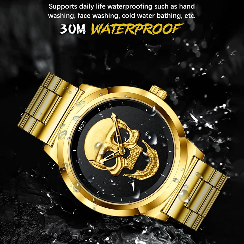 Sport Mens Watches Top Brand Luxury Quartz Watch For Men Stainless Steel Waterproof Clock Male Wristwatch Relogio Masculino