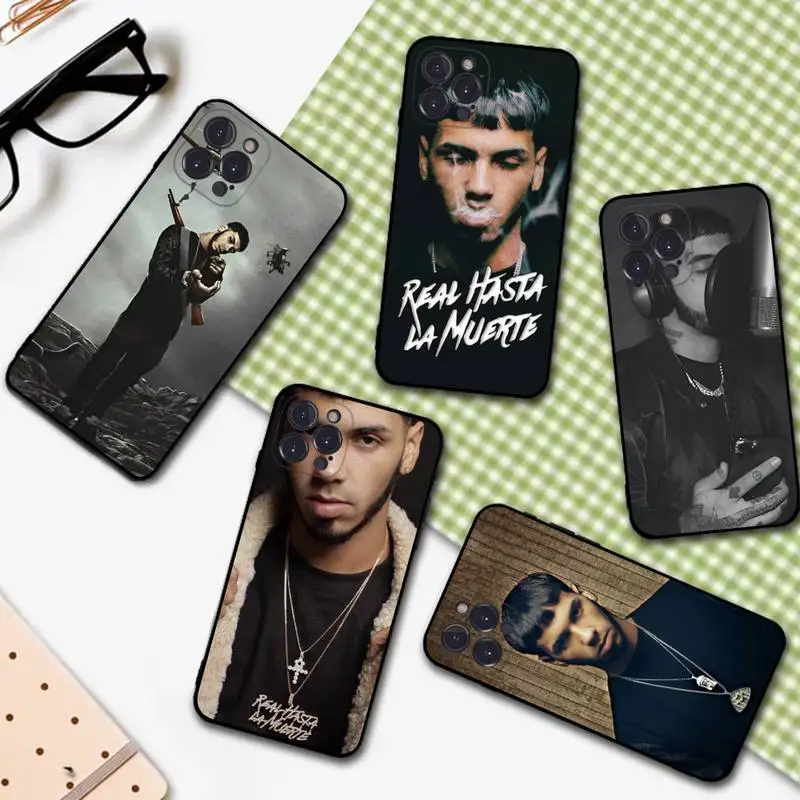

Anuel AA Phone Case For iPhone 14 13 12 Mini 11 Pro XS Max X XR SE 6 7 8 Plus Soft Silicone Cover