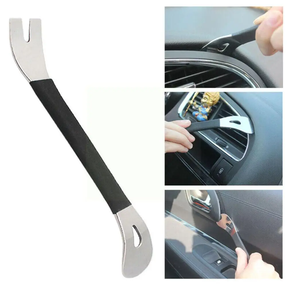 

Инструменты для снятия автомобильной отделки из нержавеющей стали, долговечные двухсторонние панельные инструменты, застежка для дверных клемм, снятие уровня звукового драйвера G3T4