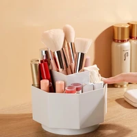 cosmetic organizer box 360 degree rotating makeup brush case holder lipstick holder eyebrow pencil storage tube