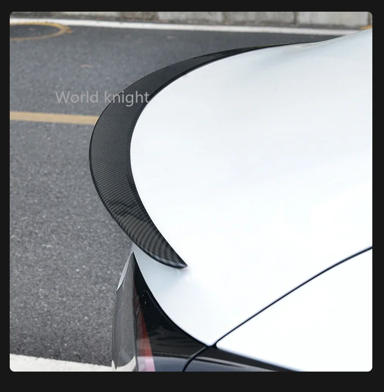 

For Tesla Model 3 2017-2020 2021 Rear Trunk Lip Fiber ABS Wings Spoiler Car Styling Rear Trunk Spoiler Model3 Accessories