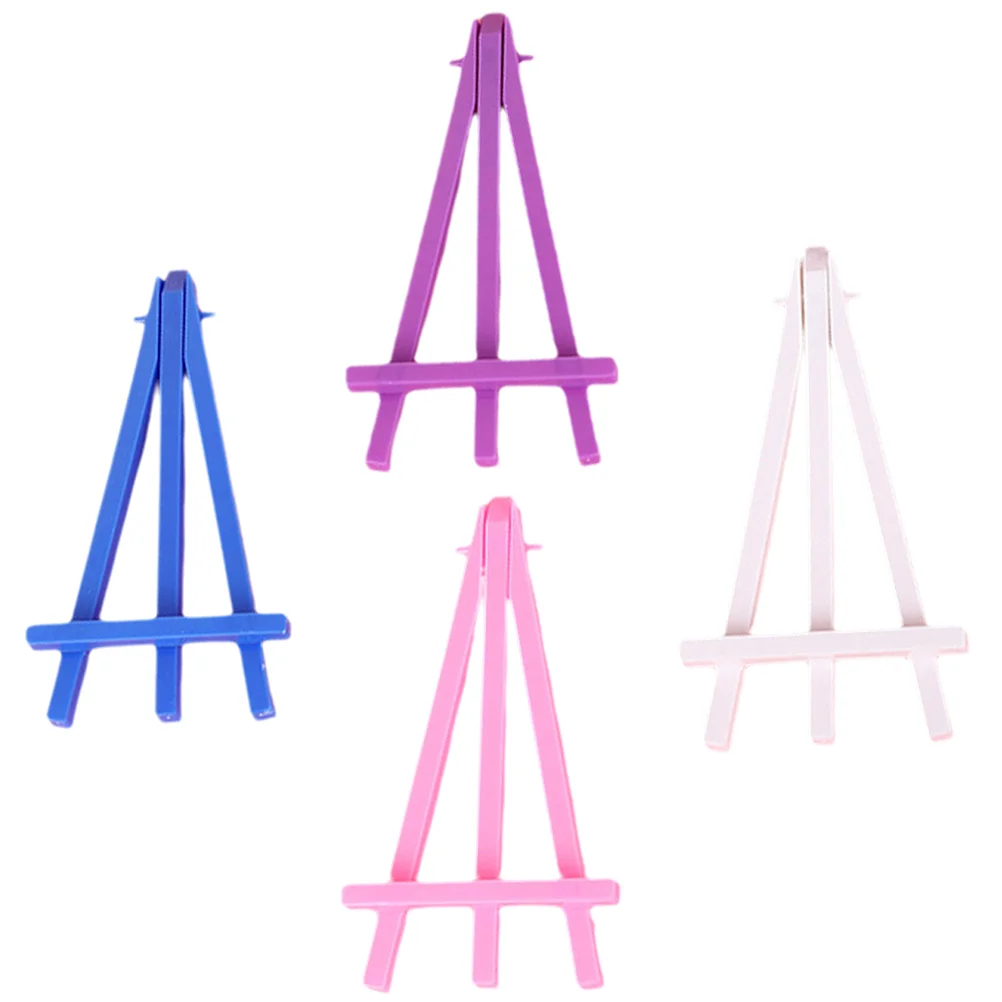 

Easel Easels Canvas Stand Tabletop Display Rack Displaying Pictures Plastic Kids