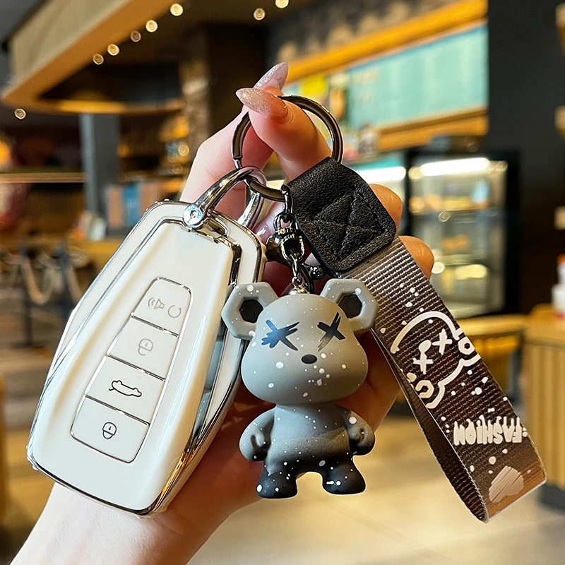

Чехол для автомобильного ключа телефона из ТПУ для Geely Coolray Boyue X6 EX7 геометрический Emgrand Global Kulrey Hawk GX7 Okavango NL3 GC9