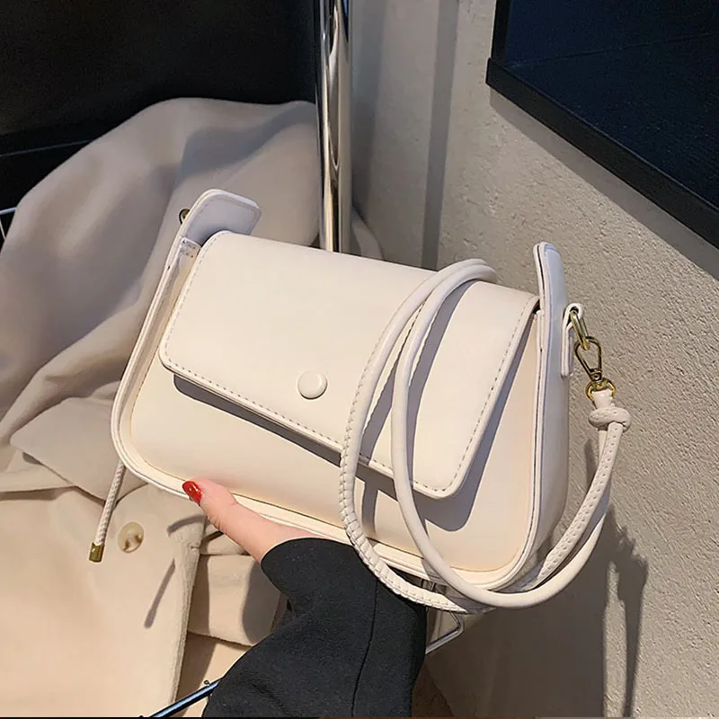 Сумка через плечо в стиле ретро для женщин маленькая милая однотонная Сумка-тоут