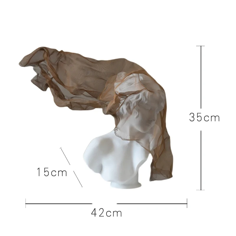 Легкая роскошная золотая вуаль скульптура для девочек орнамент скандинавское