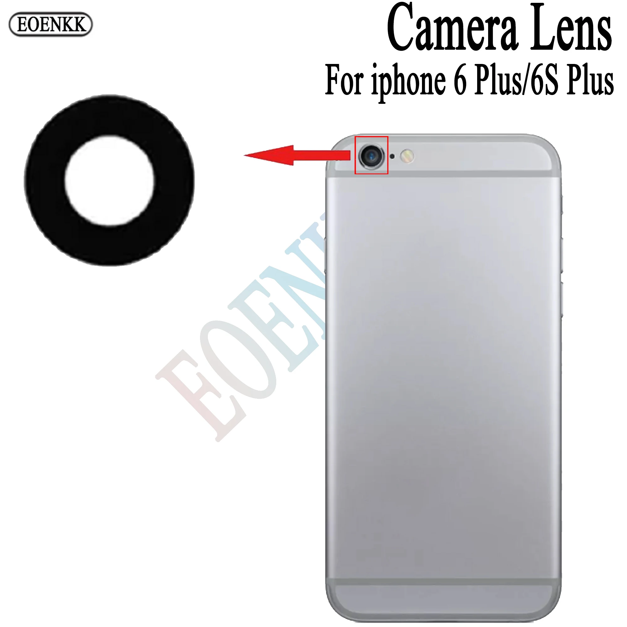 

2set/lot Back Rear Camera Lens For Apple iphone 6S plus mobile phone accessories Back Camera Protector Glass Lens Cover With