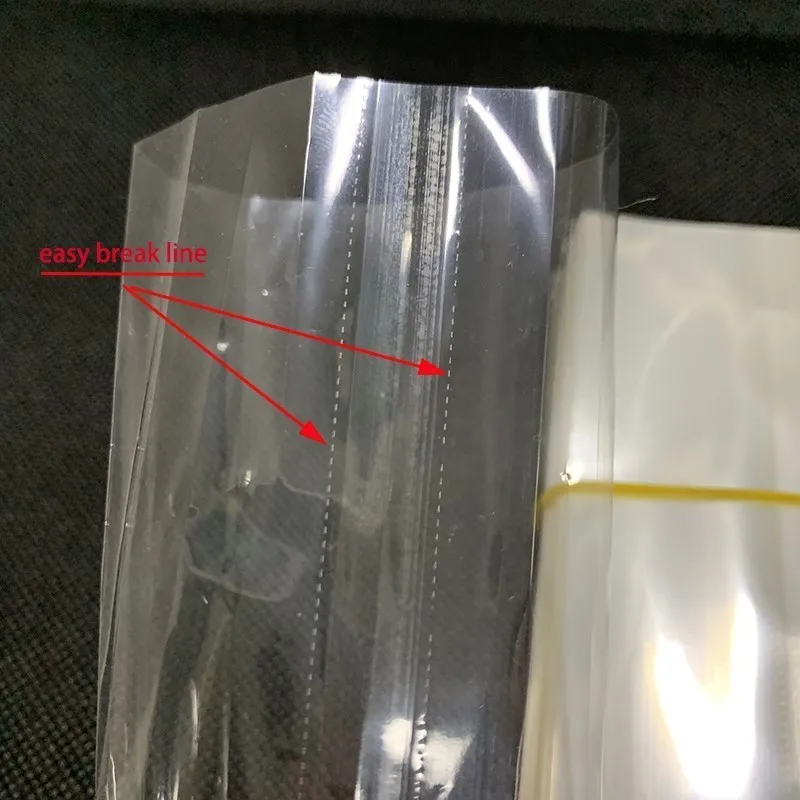 200 шт./лот Прозрачная ПВХ термоусадочная трубчатая пленка для 5 мл 10 15 20 30 50