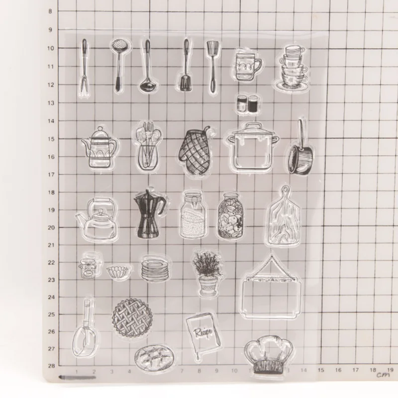 14 5*20 см марки для кухонной посуды резиновые наклейки ручной скрапбукинга