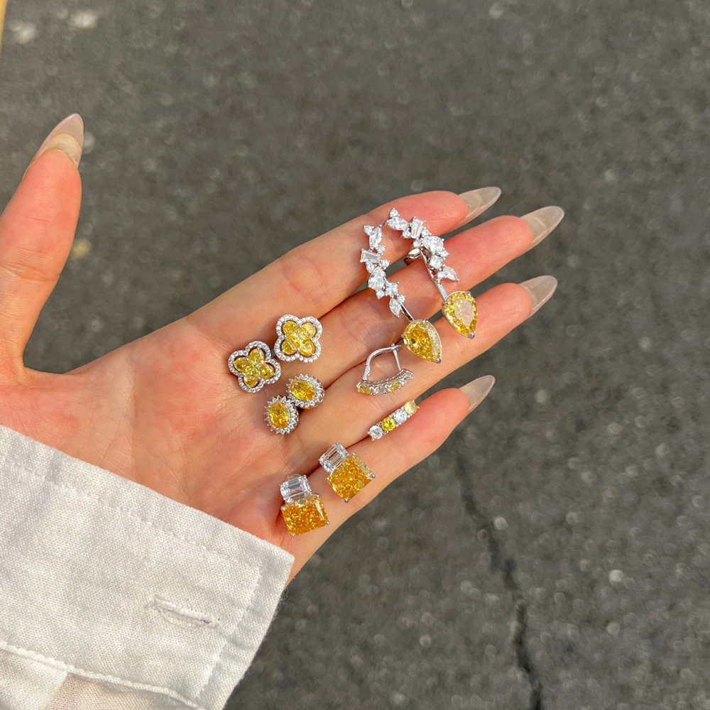 Vinregem Lab Created изумрудный цитрин высокоуглеродистый бриллиант драгоценный камень