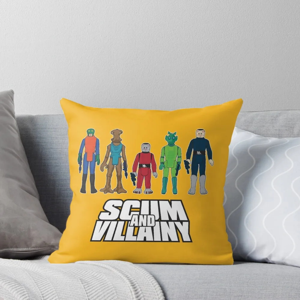 Декоративная декоративная подушка в виде фигурок стиле ретро