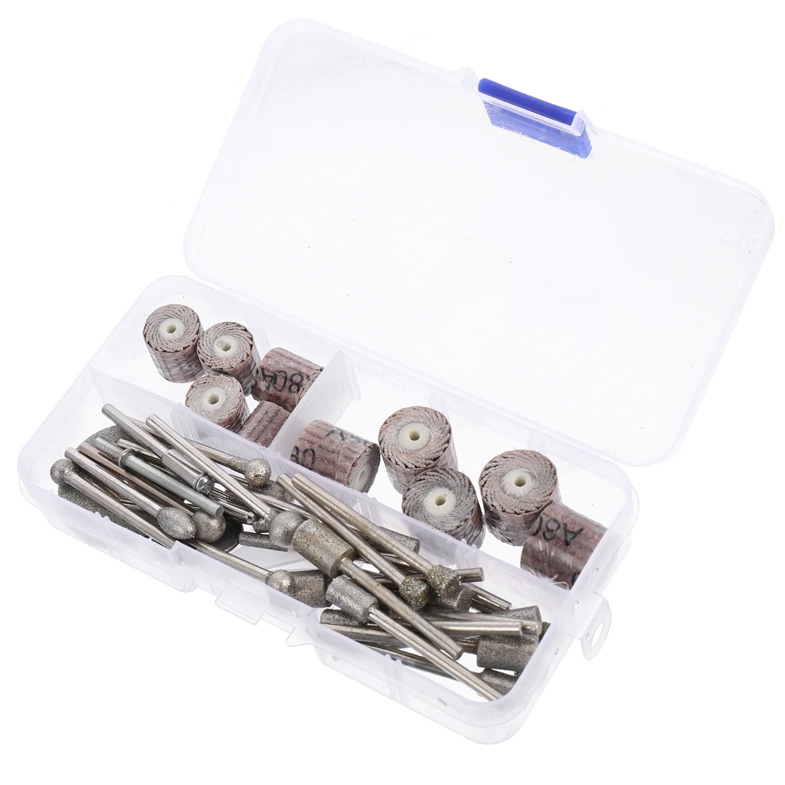 

43 Pcs Diamond Burrs Bits Engraving Polishing Grinding Carving Rotary Tool Bits