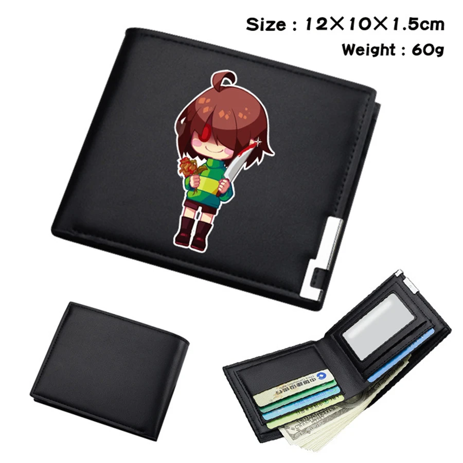 

Games Undertale Wallets Sans Figure Bi-fold Money Purse Faux Leather Wallet PU Cartoon Casual