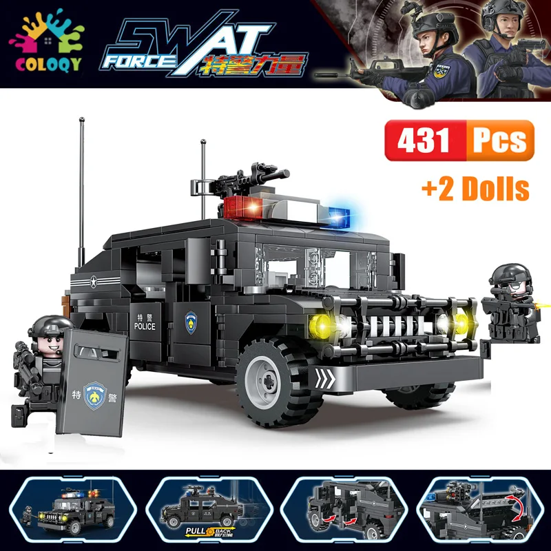 

431 шт., Детский конструктор «swat»