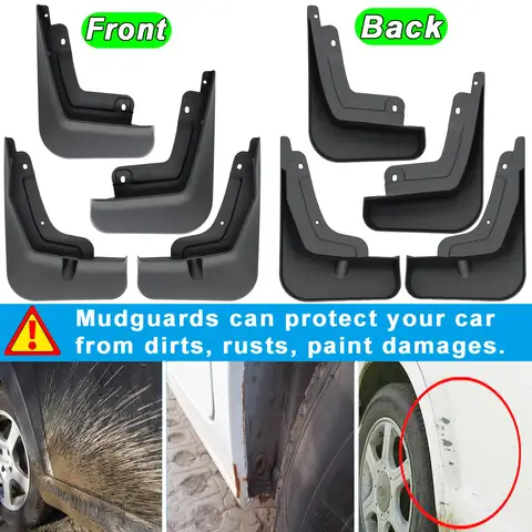4 pcs splash guards for Chery Tiggo 8 Pro Plus 2020 2024