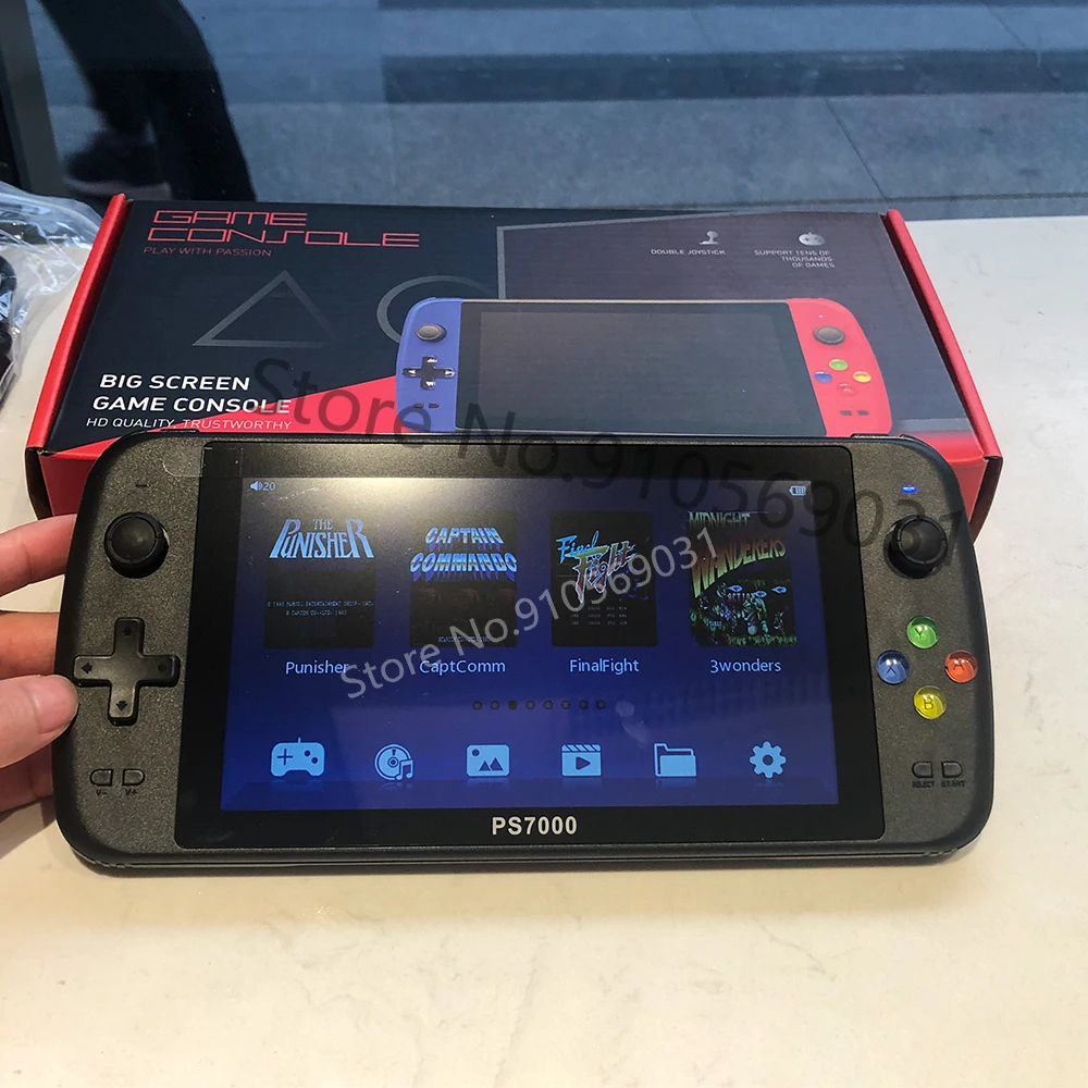 

2023 PS7000 7-дюймовая HD Ретро портативная игровая консоль 6000 + игр портативная игровая консоль для PS1 --------