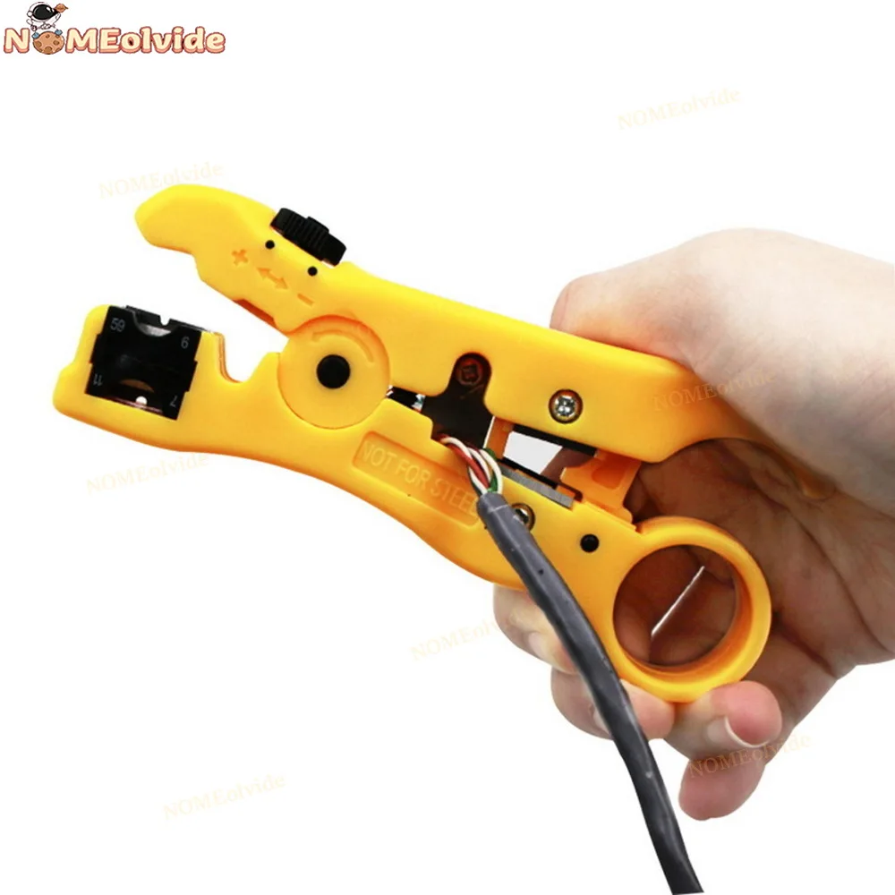 Free Shipping Universal Electric Stripping Tools Automatic Stripper Cutter Pliers Flat or Round UTP Cat5 Cat6 Wire Coaxial Cable