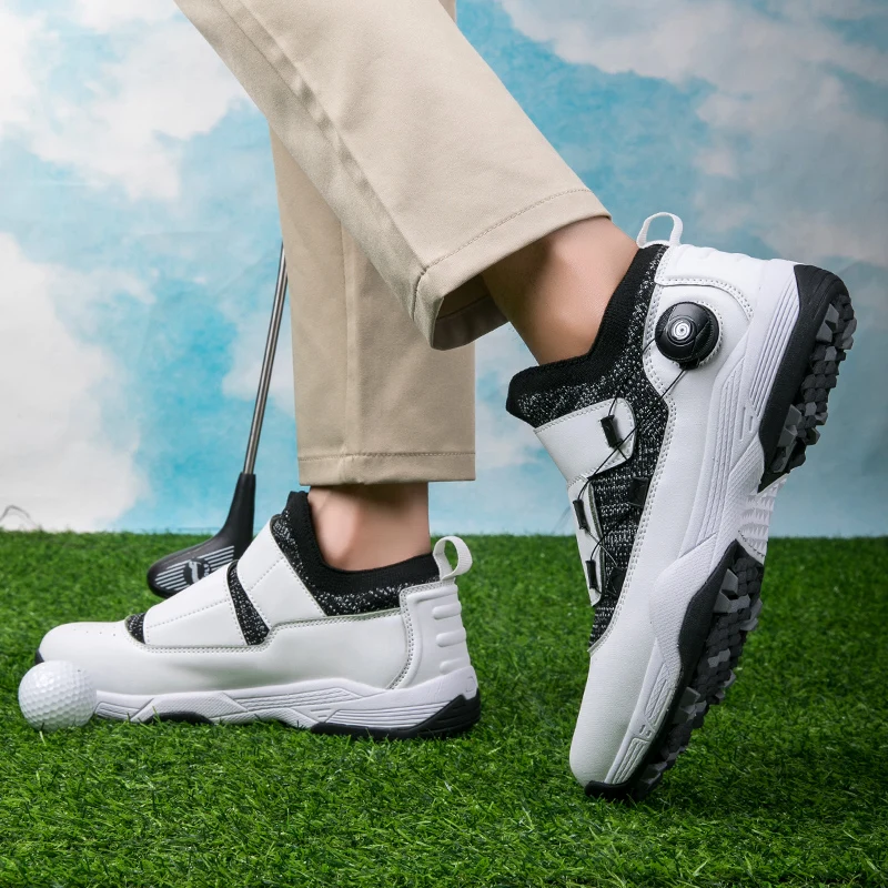 New Golf Shoes Men's Comfortable Golf Shoes Outdoor Fitness Golf Antiskid Shoes Size 36-46