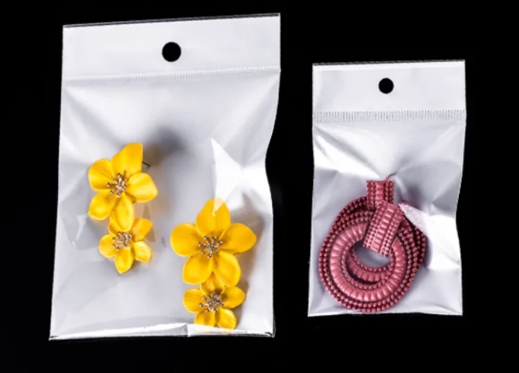 100 шт. 120 микрон прозрачный клей OPP подвесной мешок сделай сам пластиковый винт