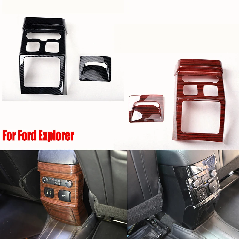 

Автомобильные аксессуары из АБС-пластика для Ford Focus Explorer 2016-2018, детали для салона, наклейка на заднюю панель с защитой от ударов