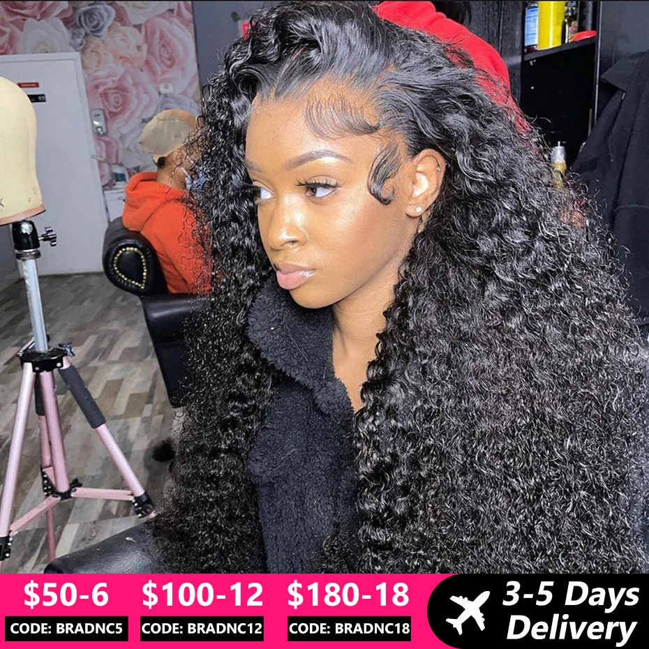 HD Lace Frontal Wig 30 32inch Water Wave Lace Front Wig Human Hair Wet And Wavy Pre Plucked Closure Wigs for Black Women Remy