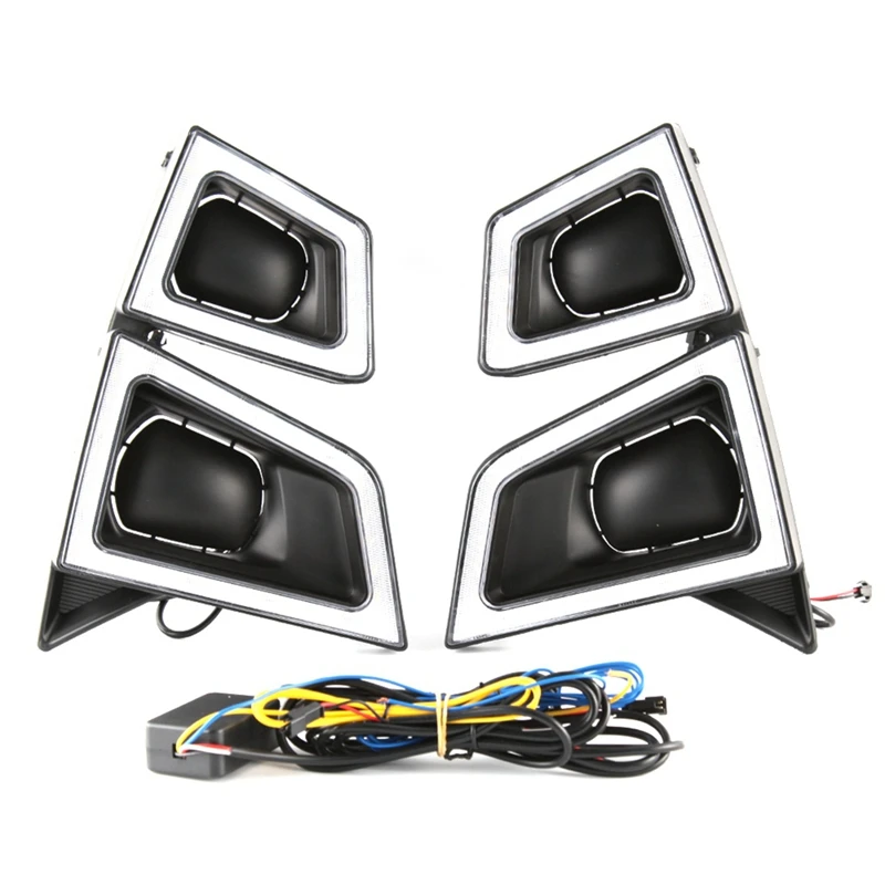 

Автомобильные динамические дневные ходовые огни, водонепроницаемые светодиодные дневные ходовые огни для ISUZU D-Max Pickup 2020 2021