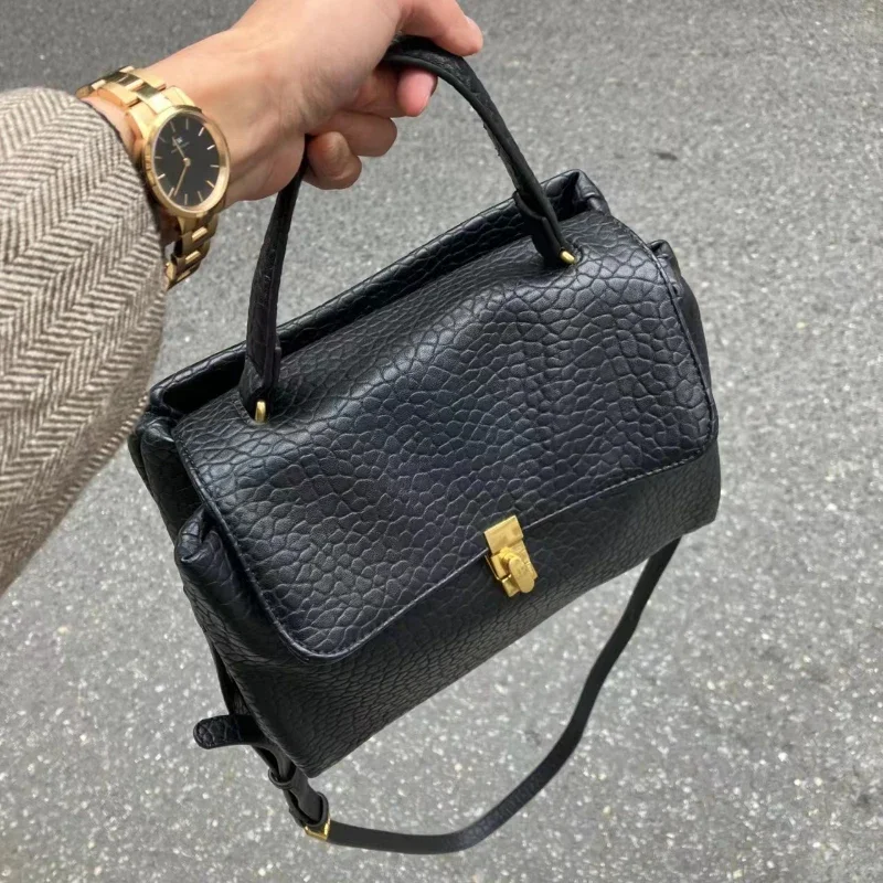 Модная индивидуальная однотонная сумка с верхней ручкой 2024 подходящая ко всему