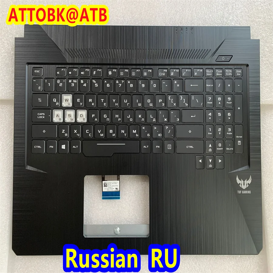 Фото Русская/испанская/Латиноамериканская Клавиатура для ноутбука ASUS TUF FX705D FX705DD FX705DU FX705DT FX705 FX705GM FX705DT RGB подсветка C Shell №3
