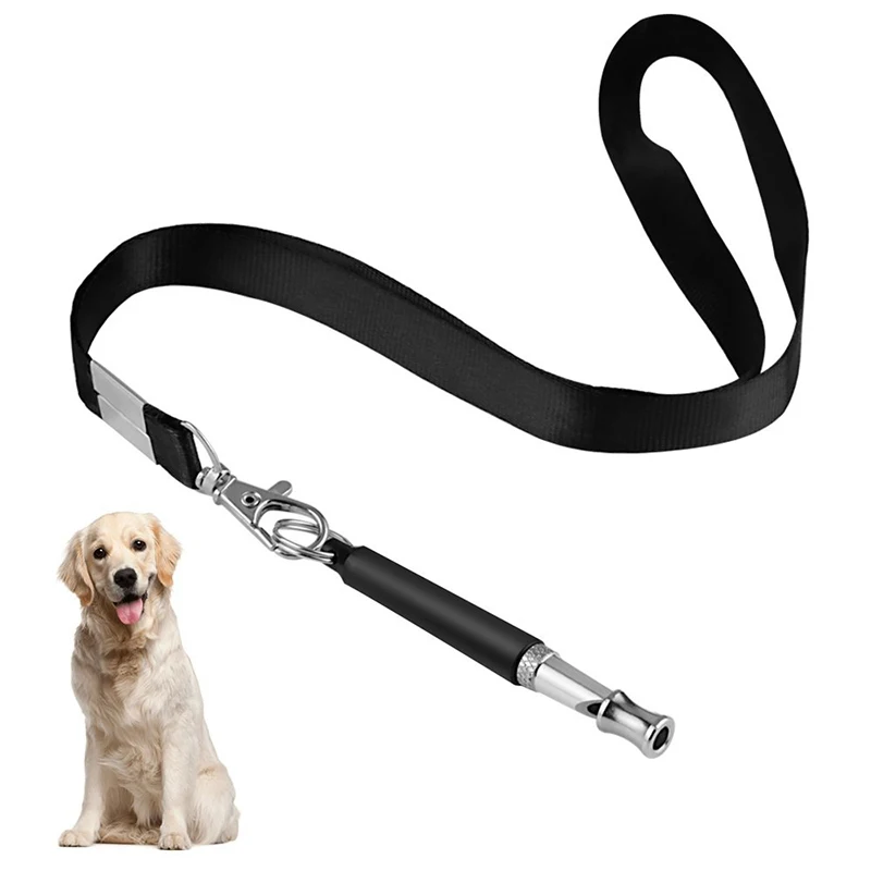 

Dog Whistle For Training Dog Ultrasonic Patrol Sound Repellent Repeller Mascotas Perro Adjustable Pitch With FREE Lanyard Strap