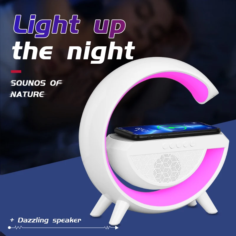 

Smart Ambient Light Portable Party Box Music Center Rgb Luminous Charging Station Surround Subwoofer Portable Speaker