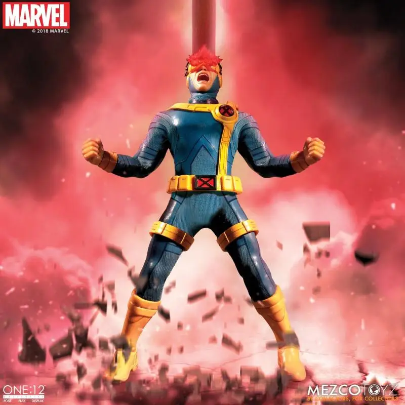 Оригинальная экшн-фигурка в наличии Mezco ONE:12 Marvel Cyclops Аниме Коллекция фигурок
