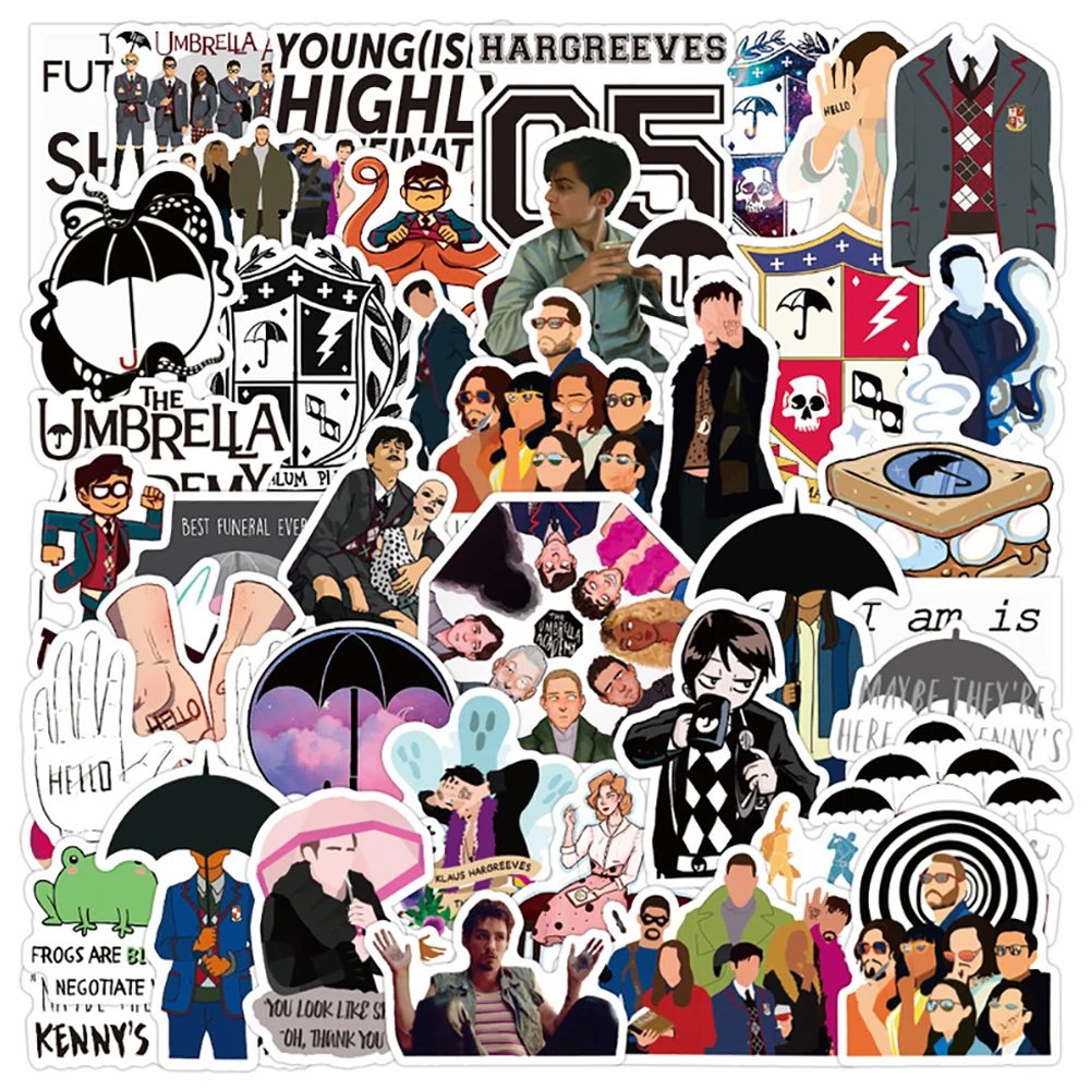 

10/30/50PCS The Umbrella Academy TV Show Stickers Car Motorcycle Luggage Phone Guitar Fridge Laptop Classic Toy Decals Sticker