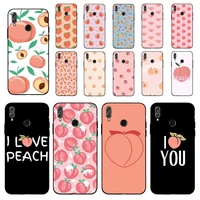 fhnblj cute peach phone case for huawei honor 10 i 8x c 5a 20 9 10 30 lite pro voew 10 20 v30